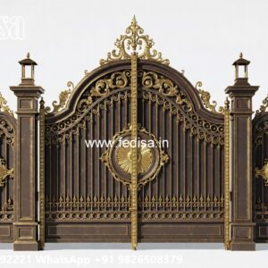 Security Gate Design, Pipe Design Gate Main Gate Lighting In Outdoor