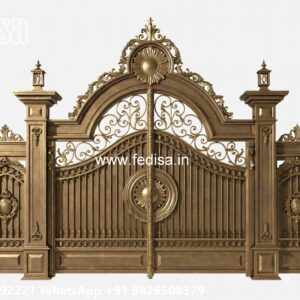 Compound Wall Gate Price, Steel Gate Handle Design Main Gate Lighting In Outdoor