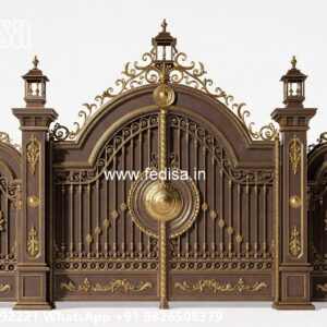 Security Gate Design, Iron Gate Colour Design Main Gate Lighting In Outdoor