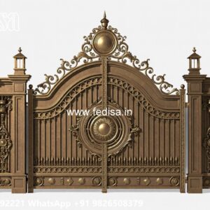 Mane Gate Design, Steel Gate Ka Design Main Gate Lighting In Outdoor