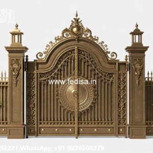 Simple Iron Gate Designs For Homes, Iron Gate Design For Main Gate Main Gate Lighting In Outdoor