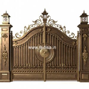 Small Main Gate Design, Modern Front Gate Main Gate Lighting In Outdoor