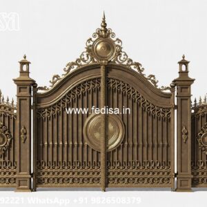 Security Gate Design, Safety Grill Design For Compound Wall Main Gate Lighting In Outdoor