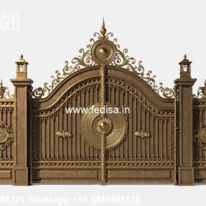 Small Main Gate Design, Folding Gate Design For House Main Gate Lighting In Outdoor