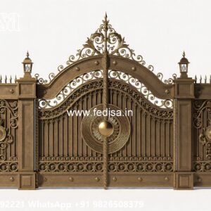 Main Gate Design 2058, Modern Gate Design 2026 Main Gate Lighting In Outdoor