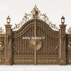 Security Gate Design, Full Gate Design Main Gate Lighting In Outdoor
