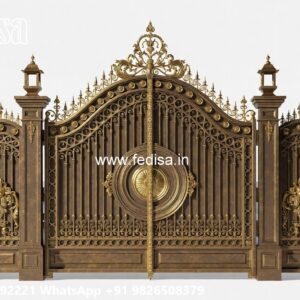 Compound Wall Gate Price, Ss Gate Design Single Door Main Gate Lighting In Outdoor
