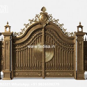 Lightweight Gate Design, Front Gate Design Of Home Main Gate Lighting In Outdoor