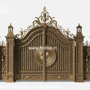 Small Main Gate Design, Gate Design Front Main Gate Lighting In Outdoor