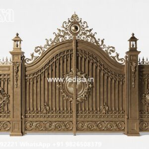 Security Gate Design, Luxury Gate Design Main Gate Lighting In Outdoor