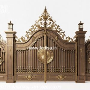 Steel Ke Gate Ki Design, 6 Feet Gate Design Main Gate Lighting In Outdoor