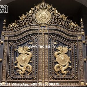 Mane Gate Design, Girl Gate Design Home Main Gate Lighting In Outdoor