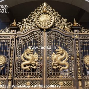 Office Gate Design, Out Gate Design Main Gate Lighting In Outdoor