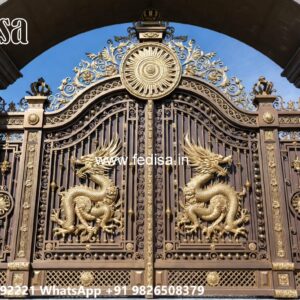 Simple Iron Gate Designs For Homes, Main Gate Ke Upar Ka Design Main Gate Lighting In Outdoor