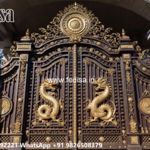 Single Steel Gate Design, Gate Shed Design Main Gate Lighting In Outdoor