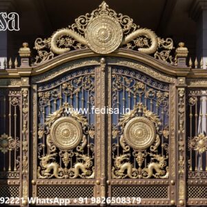 Compound Wall Gate Price, Laser Cutting Compound Gate Main Gate Lighting In Outdoor