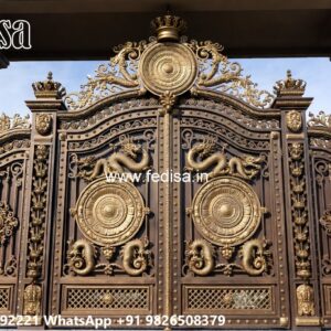 Lightweight Gate Design, Channel Gate Colour Main Gate Lighting In Outdoor