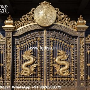 Lightweight Gate Design, New Home Gate Design Main Gate Lighting In Outdoor