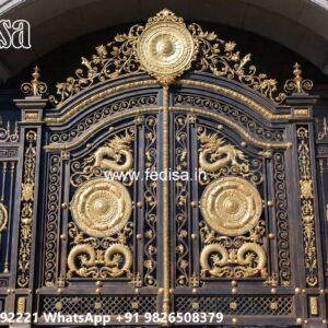 Compound Wall Gate Price, Wpc Gate Design Main Gate Lighting In Outdoor