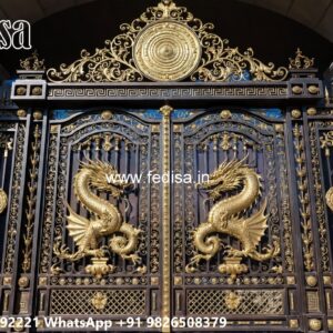Simple Iron Gate Designs For Homes, Makan Ka Get Dijain Main Gate Lighting In Outdoor