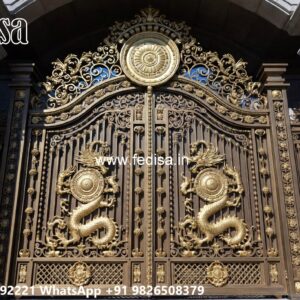 Small Main Gate Design, Gate Design Loha Main Gate Lighting In Outdoor