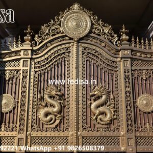 Compound Wall Gate Price, Main Gate Design Grill Main Gate Lighting In Outdoor