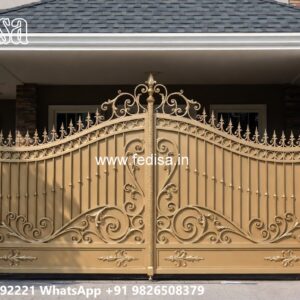 Office Gate Design, Gate Design Wala Main Gate Lighting In Outdoor