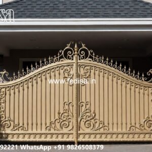 Mane Gate Design, Bar Gate Design Main Gate Lighting In Outdoor