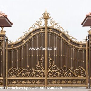 Small Main Gate Design, Modern Steel Gate Design 2026 Main Gate Lighting In Outdoor