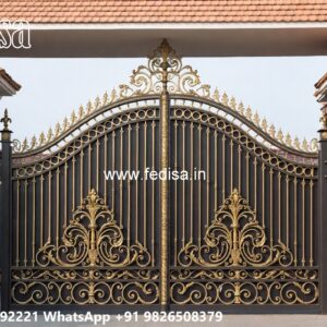 Office Gate Design, Gate Ok Design Main Gate Lighting In Outdoor