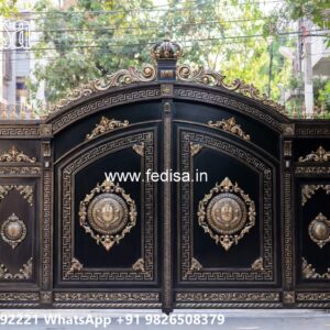 Compound Wall Gate Price, Lohe Ka Gate Pipe Wala Main Gate Lighting In Outdoor