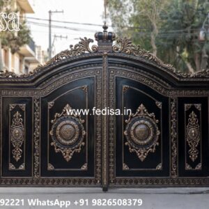 Small Main Gate Design, Main Gate Grill Colour Main Gate Lighting In Outdoor