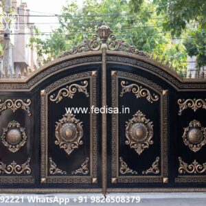 Compound Wall Gate Price, 7 Feet Gate Design Main Gate Lighting In Outdoor