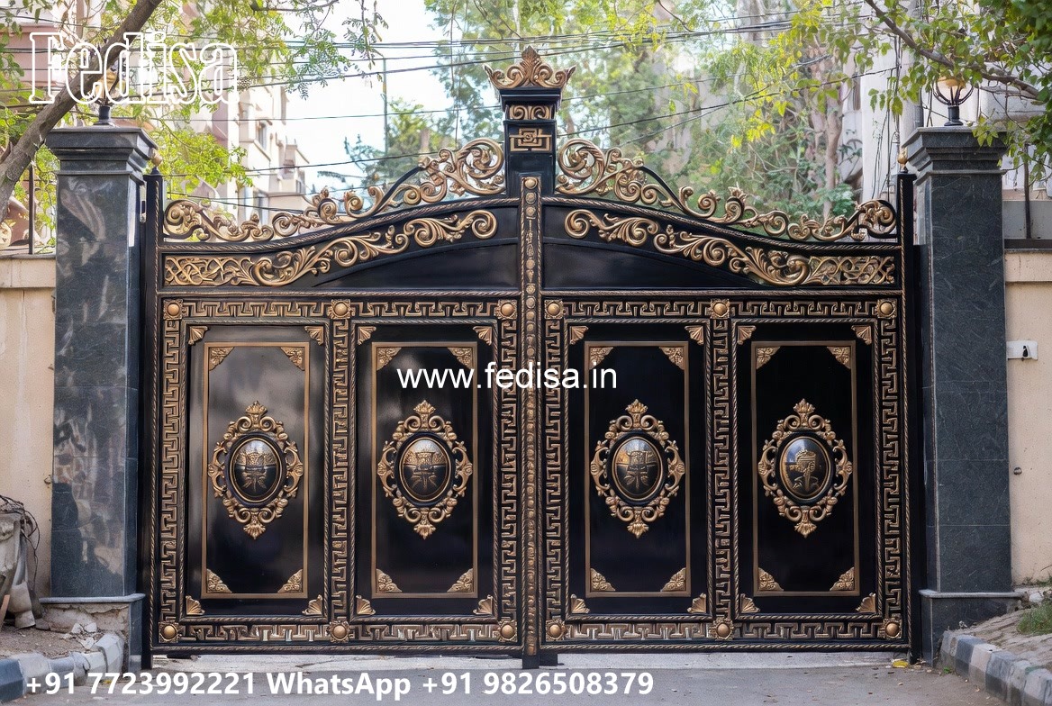 Simple Iron Gate Designs For Homes, Simple Main Gate Design 2026 Main Gate Lighting In Outdoor