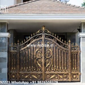 Compound Wall Gate Price, Galvanized Gate Design Main Gate Lighting In Outdoor