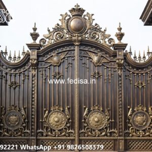 Small Main Gate Design, Iron Gates For House Main Gate Lighting In Outdoor
