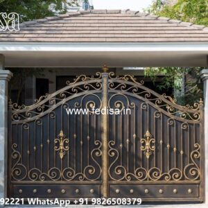 Security Gate Design, Roof Gate Design Main Gate Lighting In Outdoor