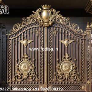 Small Main Gate Design, Front Wall Grill Design Main Gate Lighting In Outdoor