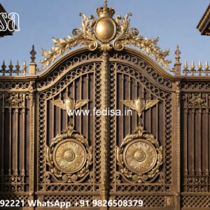 Security Gate Design, Basic Gate Design Main Gate Lighting In Outdoor