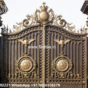 Small Main Gate Design, Service Gate Design Main Gate Lighting In Outdoor
