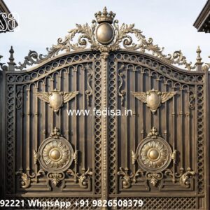 Office Gate Design, Stainless Steel Gate Design For Flats Main Gate Lighting In Outdoor