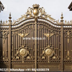 Simple Iron Gate Designs For Homes, Auto Gate Design 2026 Main Gate Lighting In Outdoor