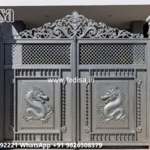 Simple Iron Gate Designs For Homes, Stile Gate Design Main Gate Lighting In Outdoor