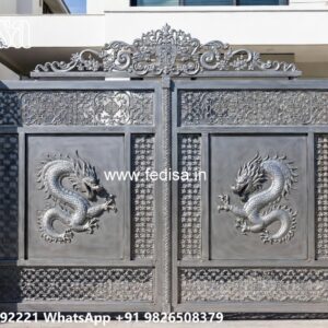 Small Main Gate Design, Building Front Gate Design Main Gate Lighting In Outdoor