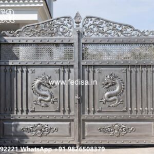 Compound Wall Gate Price, Gate Design Laser Cutting Main Gate Lighting In Outdoor