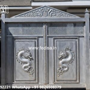 Lightweight Gate Design, Safety Grill Design For Boundary Wall Main Gate Lighting In Outdoor