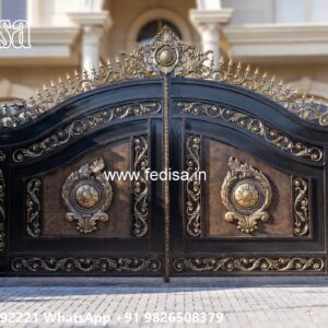 Security Gate Design, Latest Fence And Gate Design Main Gate Lighting In Outdoor