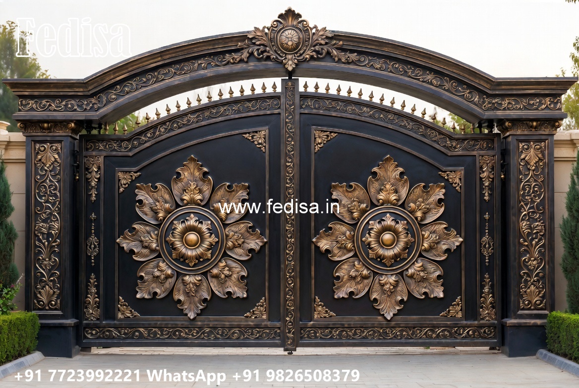 Steel Ke Gate Ki Design, Grill Gate Cost Main Gate Lighting In Outdoor
