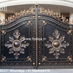Main Gate Design 2092, Home Boundary Gate Design Main Gate Lighting In Outdoor