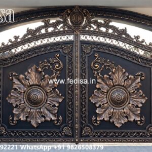 Lightweight Gate Design, Sliding Steel Gate Design For Home Main Gate Lighting In Outdoor